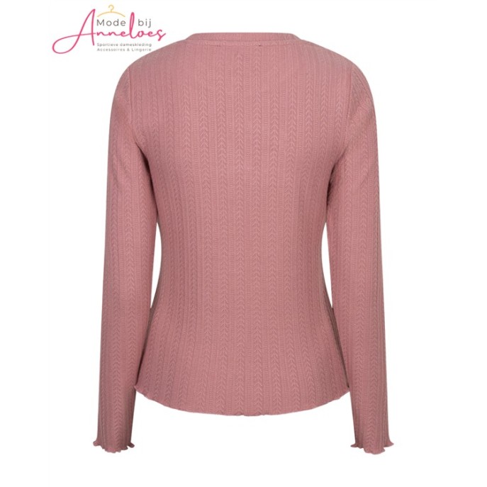 Red Button Shirt Structuur SRB5162 Mauve